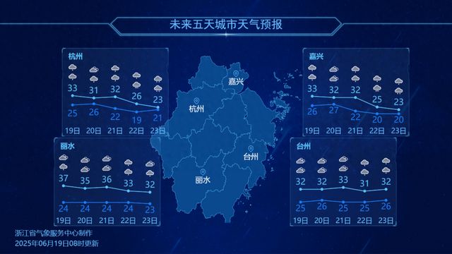 暴雨、雷雨、大风再度来袭!浙江进入高温高湿状态天晴要等到这一天……(图1) 暴雨、雷雨、大风再度来袭!浙江进入高温高湿状态天晴要等到这一天……(图1)
